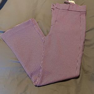 Zara checked Gingham crop pants